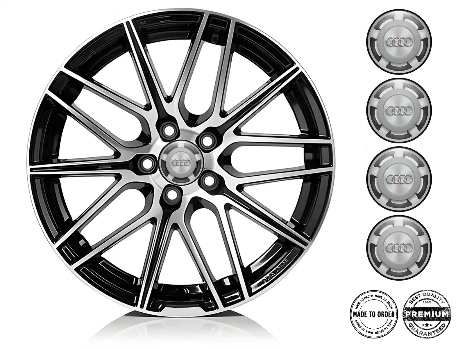 Audi Gewölbte Sticker Fortschrittlich Radiant Pulse Grid
